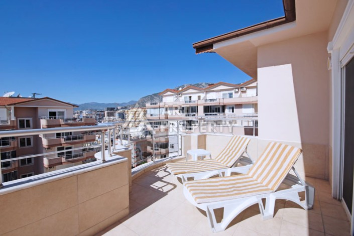 Просторный пентхаус 4+1 с панорамным видом на Средиземное море в Махмутларе - Ракурс 52