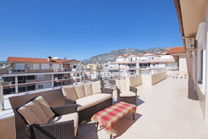 Просторный пентхаус 4+1 с панорамным видом на Средиземное море в Махмутларе - Ракурс 55