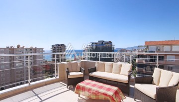 Просторный пентхаус 4+1 с панорамным видом на Средиземное море в Махмутларе - Ракурс 57