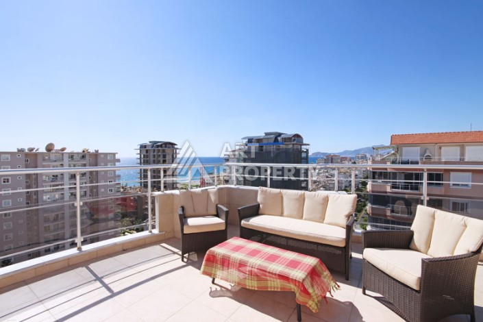 Просторный пентхаус 4+1 с панорамным видом на Средиземное море в Махмутларе - Ракурс 56