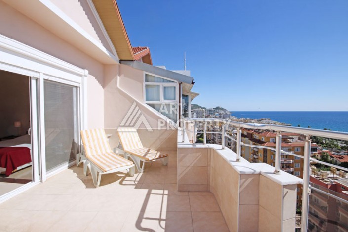 Просторный пентхаус 4+1 с панорамным видом на Средиземное море в Махмутларе - Ракурс 57