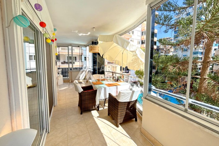 Просторная квартира 2+1 в ухоженном комплексе у моря в районе Махмутлар - Ракурс 29