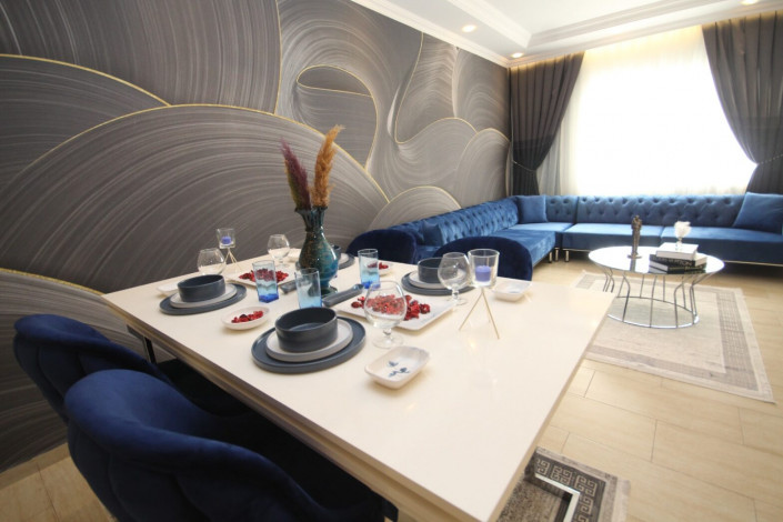 Крупнометражная квартира 2+1 в Тосмуре в 250 м от моря, 130 м2 - Ракурс 20