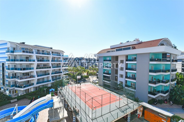 Квартира 1+1 в престижной резиденции, 65 м². Джикджилли, Алания - Ракурс 11