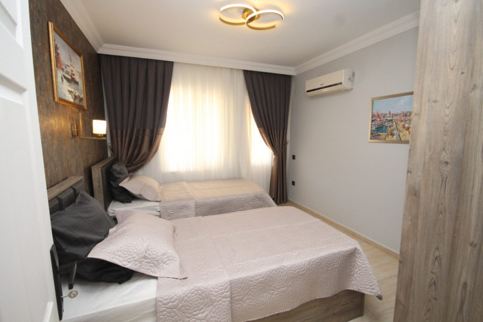 Крупнометражная квартира 2+1 в Тосмуре в 250 м от моря, 130 м2 - Ракурс 35