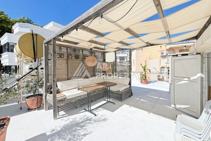 Квартира 1+1 на крепости Алании, 500 метров до моря - Ракурс 45