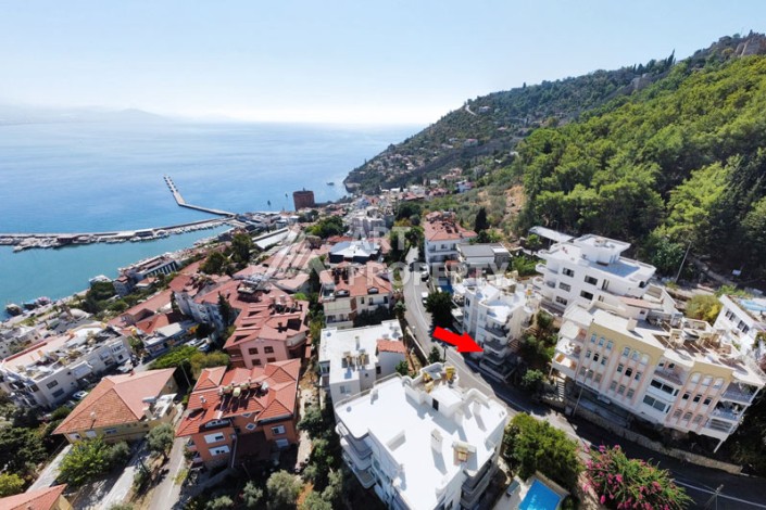 Квартира 1+1 на крепости Алании, 500 метров до моря - Ракурс 56