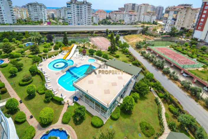 Полностью меблированные трехкомнатные апартаменты с видом на горы и море в районе Джикджилли, 115 м2 - Ракурс 3