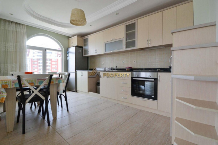 Полностью меблированные трехкомнатные апартаменты с видом на горы и море в районе Джикджилли, 115 м2 - Ракурс 6