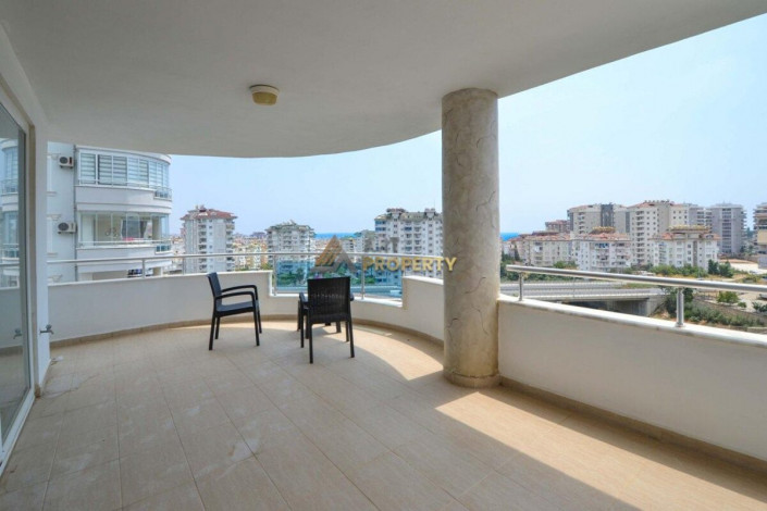 Полностью меблированные трехкомнатные апартаменты с видом на горы и море в районе Джикджилли, 115 м2 - Ракурс 8