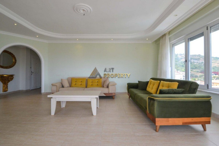 Полностью меблированные трехкомнатные апартаменты с видом на горы и море в районе Джикджилли, 115 м2 - Ракурс 9