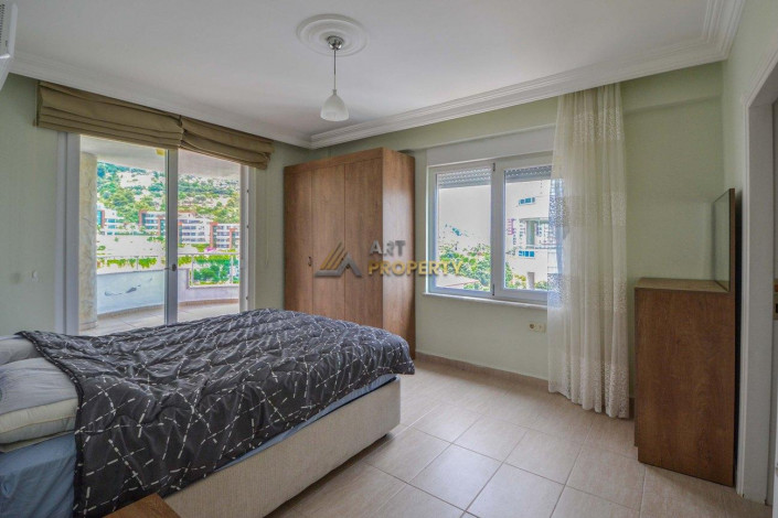 Полностью меблированные трехкомнатные апартаменты с видом на горы и море в районе Джикджилли, 115 м2 - Ракурс 14