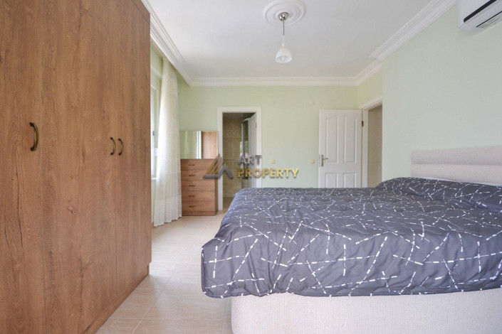 Полностью меблированные трехкомнатные апартаменты с видом на горы и море в районе Джикджилли, 115 м2 - Ракурс 15