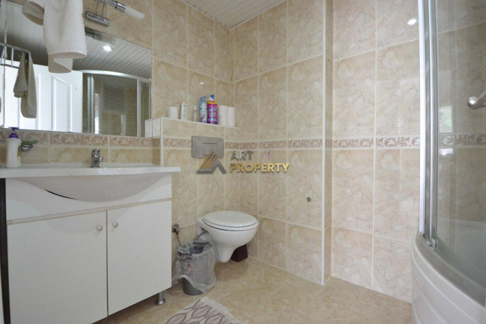 Полностью меблированные трехкомнатные апартаменты с видом на горы и море в районе Джикджилли, 115 м2 - Ракурс 16