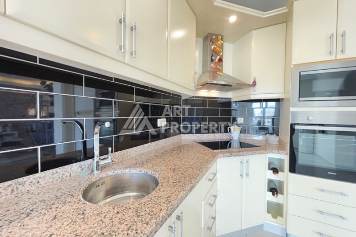 Большая квартира 2+1 в престижной резиденции, 150 кв.м. Махмутлар, Алания - Ракурс 13