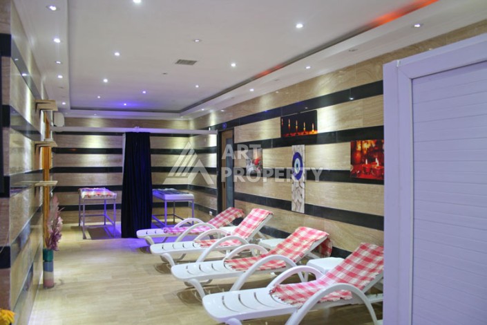 Большая квартира 2+1 в престижной резиденции, 150 кв.м. Махмутлар, Алания - Ракурс 47