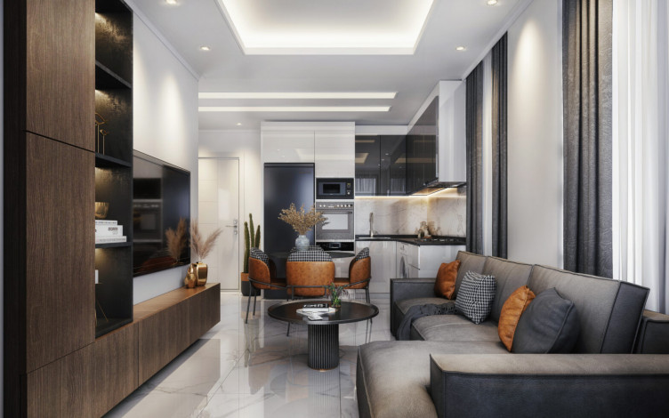 Новый инвестиционный проект в районе Оба, Алания. - Ракурс 7