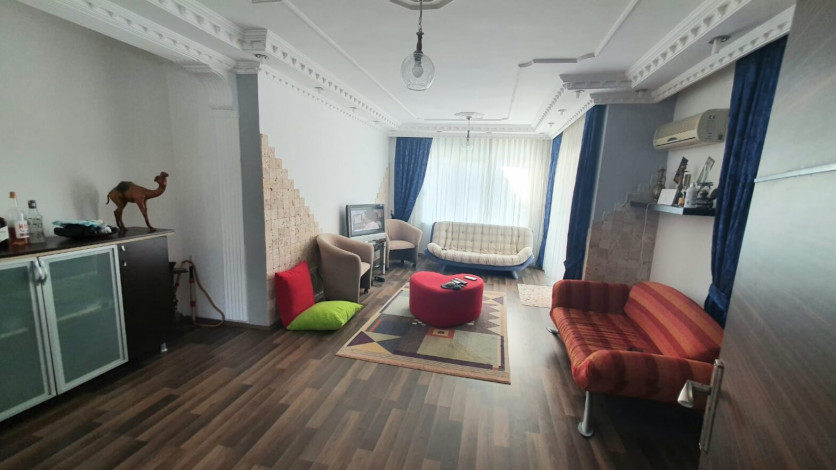 Двухуровневая шикарная квартира в дали от городской суеты  в районе Демирташ, Алания, 135м2 - Ракурс 13