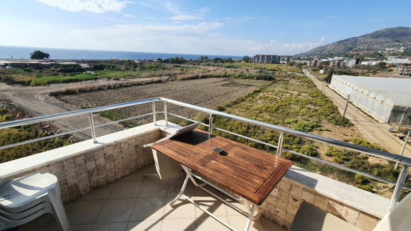 Двухуровневая шикарная квартира в дали от городской суеты  в районе Демирташ, Алания, 135м2 - Ракурс 14