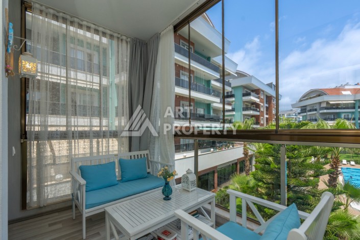 Просторная меблированная квартира 2+1 в районе Оба — подходит под ВНЖ - Ракурс 15