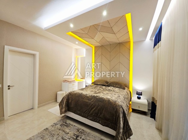 Элитная квартира 2+1 с панорамным видом на море в премиальном комплексе Махмутлара - Ракурс 15