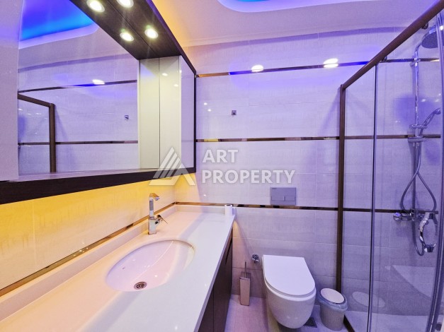 Элитная квартира 2+1 с панорамным видом на море в премиальном комплексе Махмутлара - Ракурс 16