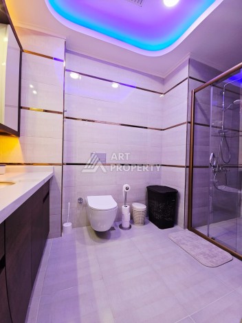 Элитная квартира 2+1 с панорамным видом на море в премиальном комплексе Махмутлара - Ракурс 17