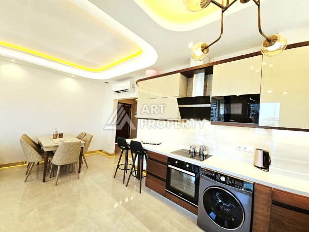 Элитная квартира 2+1 с панорамным видом на море в премиальном комплексе Махмутлара - Ракурс 22