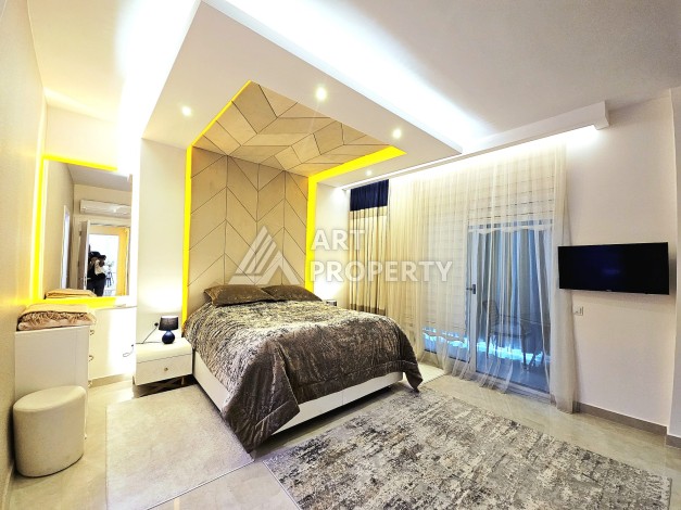 Элитная квартира 2+1 с панорамным видом на море в премиальном комплексе Махмутлара - Ракурс 35