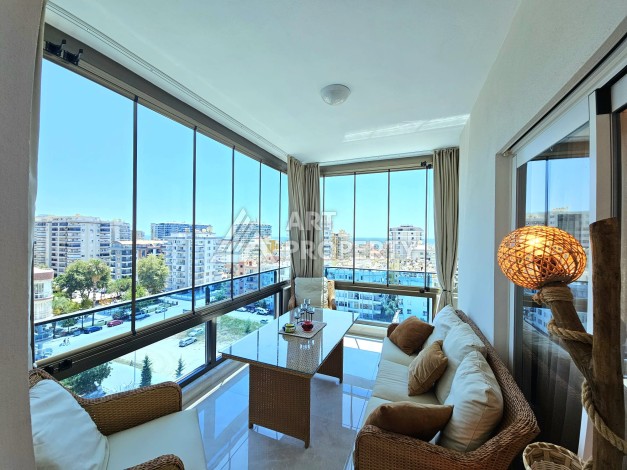 Элитная квартира 2+1 с панорамным видом на море в премиальном комплексе Махмутлара - Ракурс 40