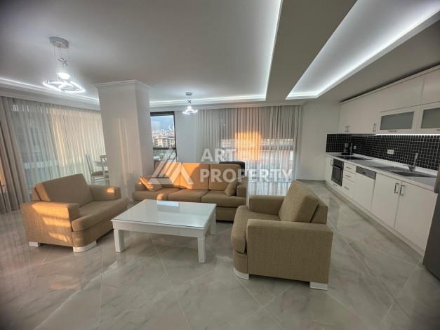 Роскошная квартира 3+1 с панорамным видом на море на первой линии в районе Оба - Ракурс 6