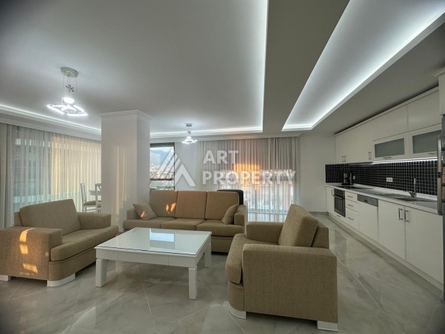 Роскошная квартира 3+1 с панорамным видом на море на первой линии в районе Оба - Ракурс 10