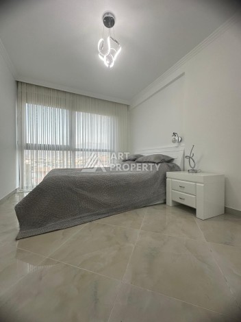 Роскошная квартира 3+1 с панорамным видом на море на первой линии в районе Оба - Ракурс 12