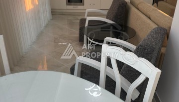 Роскошная квартира 3+1 с панорамным видом на море на первой линии в районе Оба - Ракурс 18