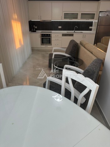 Роскошная квартира 3+1 с панорамным видом на море на первой линии в районе Оба - Ракурс 17