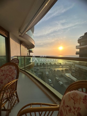 Роскошная квартира 3+1 с панорамным видом на море на первой линии в районе Оба - Ракурс 21