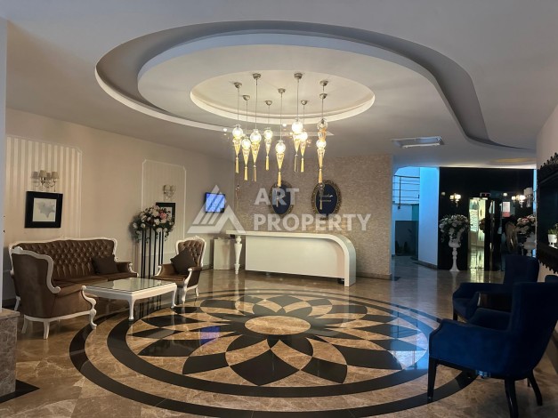 Роскошная квартира 3+1 с панорамным видом на море на первой линии в районе Оба - Ракурс 39