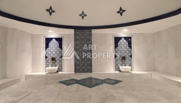 Роскошная квартира 3+1 с панорамным видом на море на первой линии в районе Оба - Ракурс 46