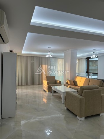 Роскошная квартира 3+1 с панорамным видом на море на первой линии в районе Оба - Ракурс 47