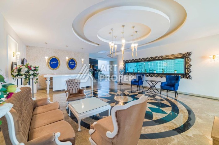 Роскошная квартира 3+1 с панорамным видом на море на первой линии в районе Оба - Ракурс 49