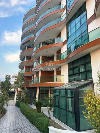 Роскошная квартира 3+1 с панорамным видом на море на первой линии в районе Оба - Ракурс 54