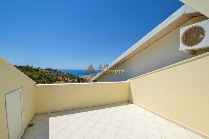 Меблированная двухуровневая квартира 3+1 с видом на Средиземное море в Газипаша, 135 м2 - Ракурс 4