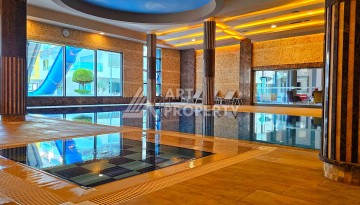 Элитная квартира 1+1 на первой береговой линии с панорамным видом на море в Каргыджаке - Ракурс 15