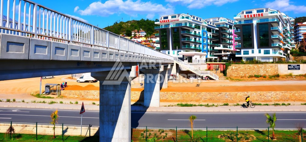 Элитная квартира 1+1 на первой береговой линии с панорамным видом на море в Каргыджаке - Ракурс 15