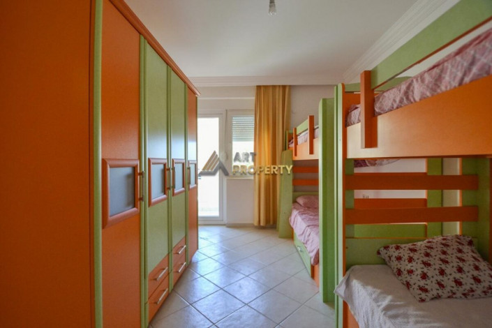 Меблированная двухуровневая квартира 3+1 с видом на Средиземное море в Газипаша, 135 м2 - Ракурс 11