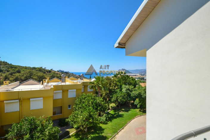 Меблированная двухуровневая квартира 3+1 с видом на Средиземное море в Газипаша, 135 м2 - Ракурс 21