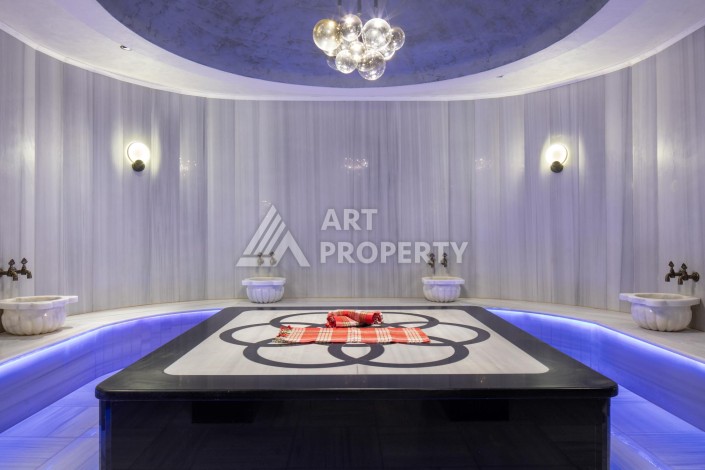 Премиальная квартира 1+1 с панорамным видом на море на первой линии в Каргыджаке - Ракурс 5