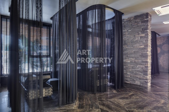 Премиальная квартира 1+1 с панорамным видом на море на первой линии в Каргыджаке - Ракурс 11