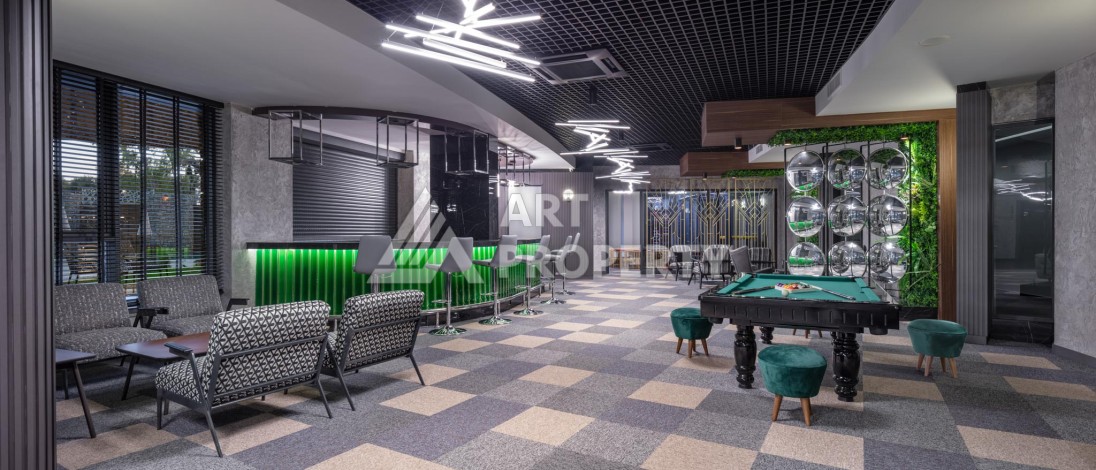 Премиальная квартира 1+1 с панорамным видом на море на первой линии в Каргыджаке - Ракурс 13