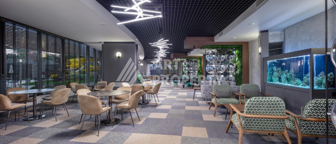 Премиальная квартира 1+1 с панорамным видом на море на первой линии в Каргыджаке - Ракурс 14